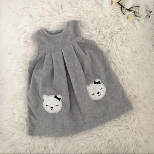 ❄️ Carter’s Baby Girl Gray Fleece Dress ❄️